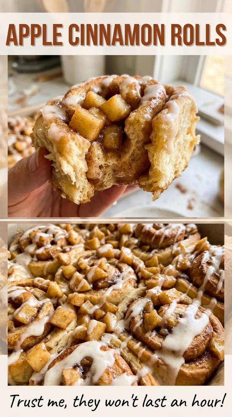 Apple Cinnamon Rolls tender cinnamon swirls