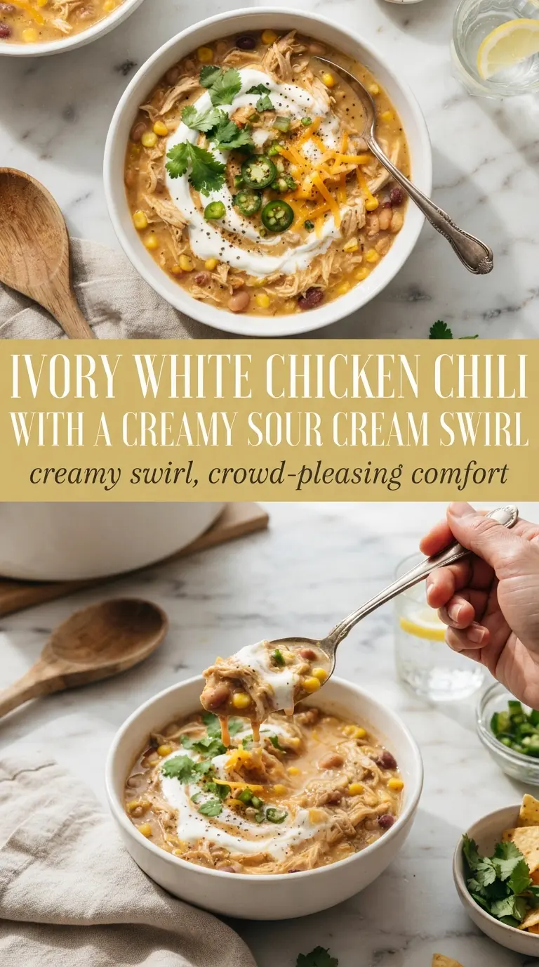 Award Winning White Chicken Chili creamy hearty comforting