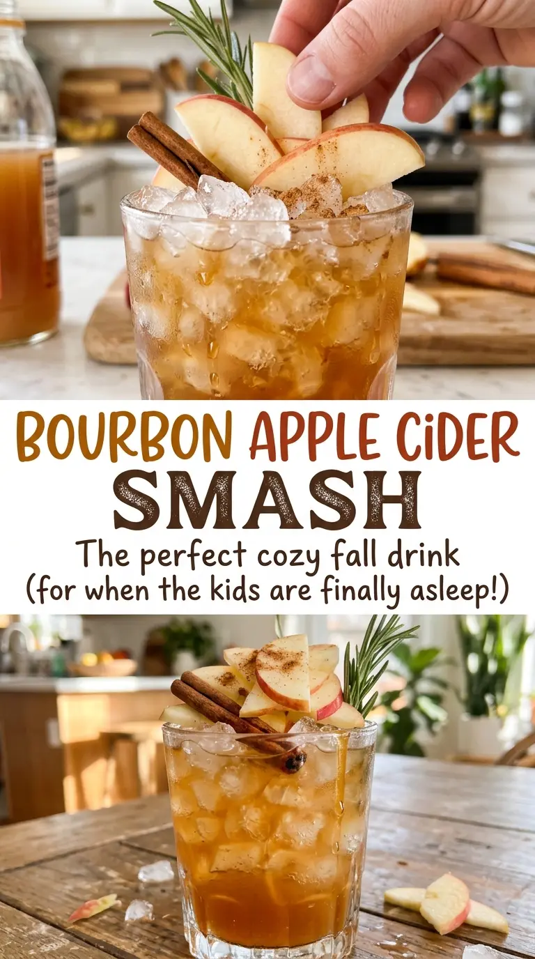 Bourbon Apple Cider Smash maple sage