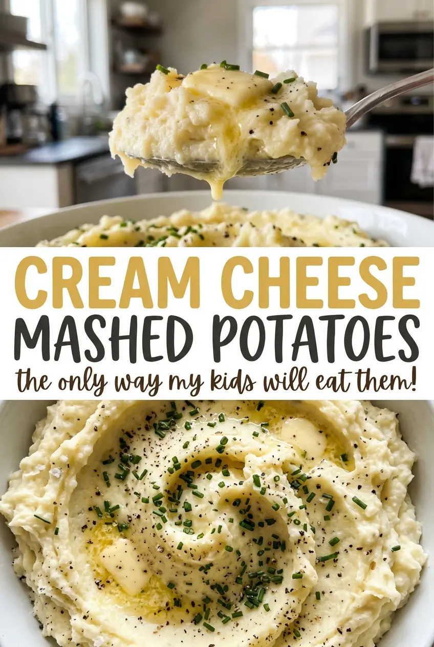 Cream Cheese Mashed Potatoes creamy buttery bowl
