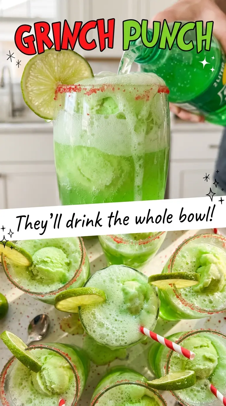 Grinch Punch green lime sherbet