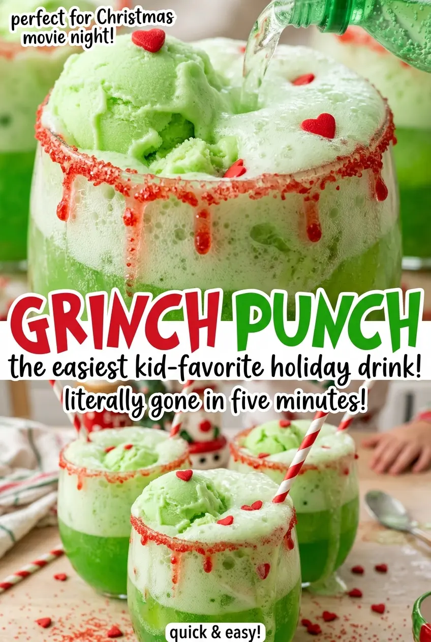 Grinch Punch green lime sherbet
