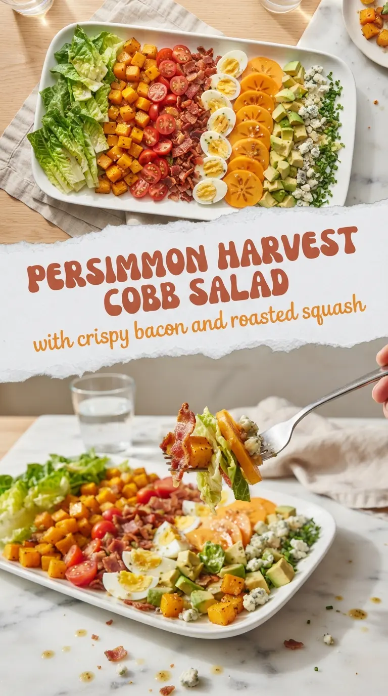 Harvest Cobb Salad with roasted squash, crisp apples, blue cheese
