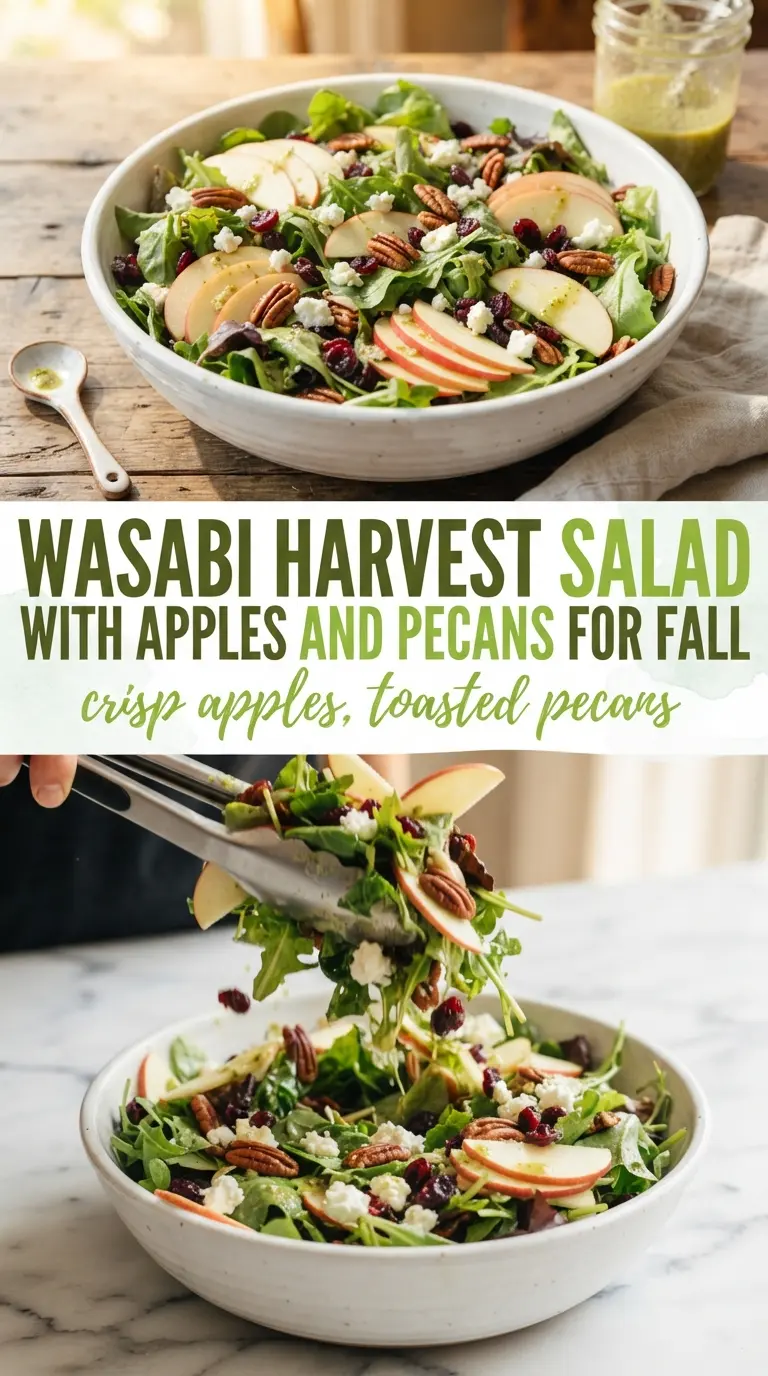 Harvest Salad with Apples and Pecans crisp apples, toasted pecans, maple vinaigrette
