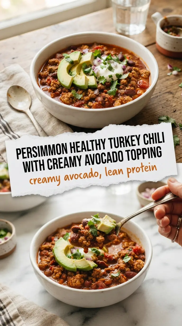 Healthy Turkey Chili hearty avocado