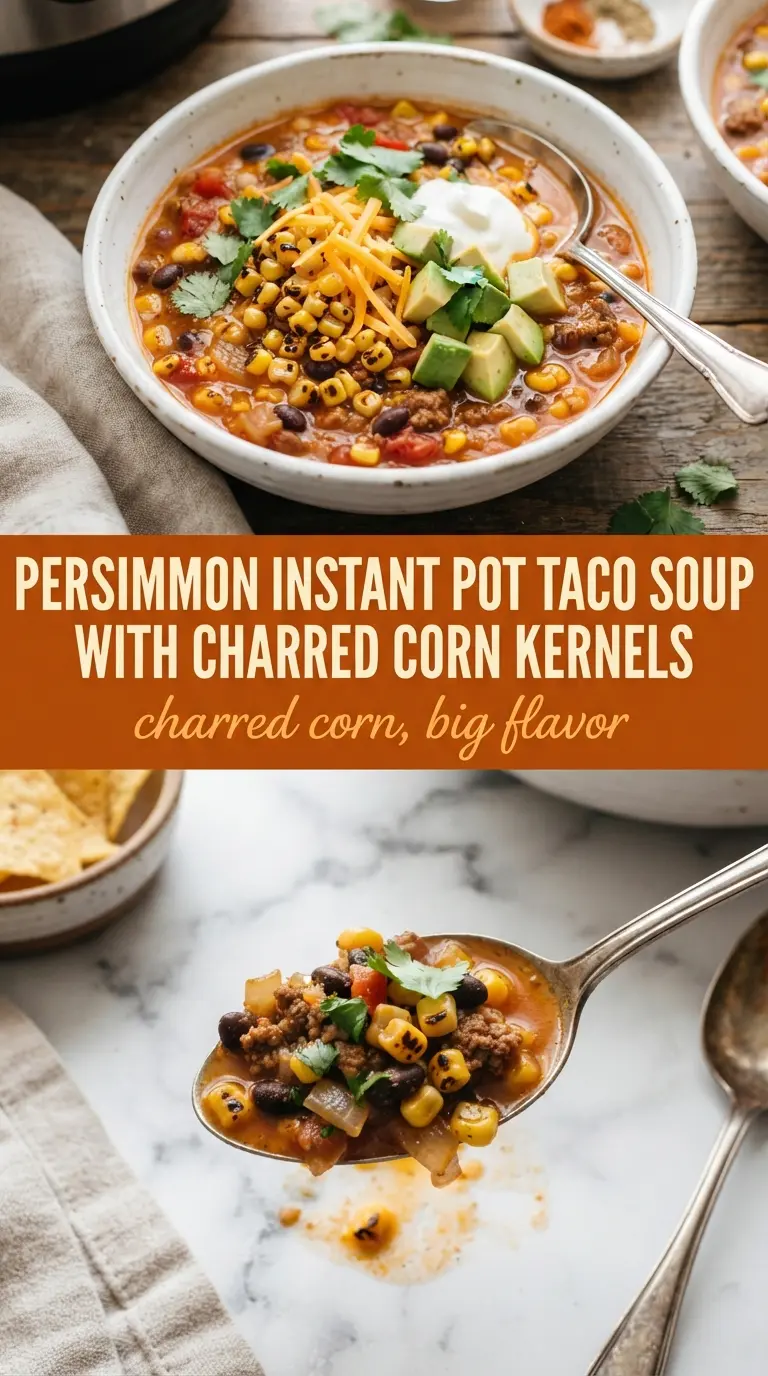 Instant Pot Taco Soup beefy, smoky, hearty