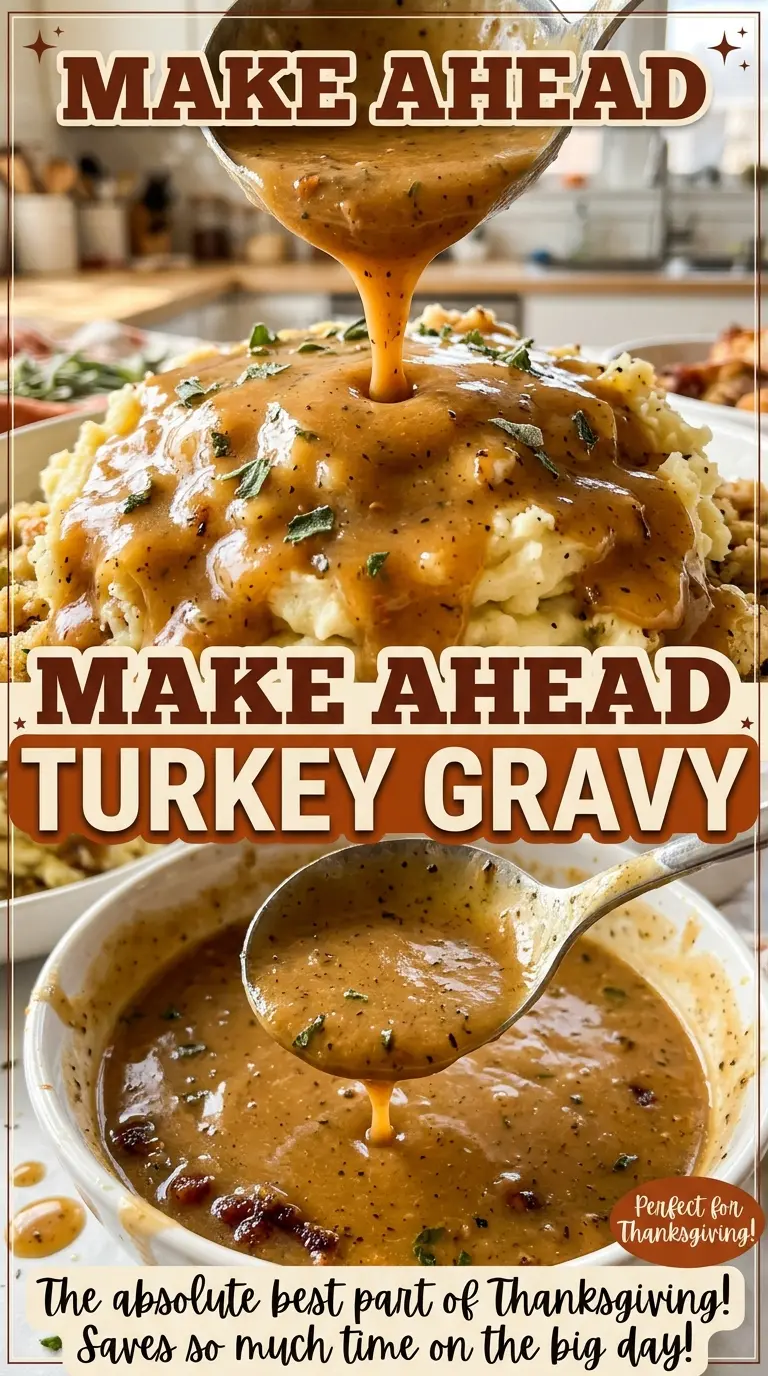 Make Ahead Turkey Gravy silky homemade gravy