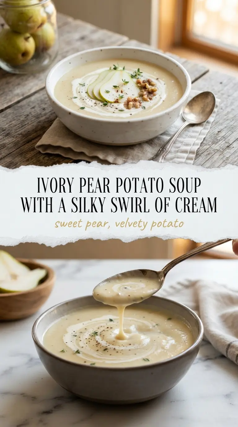 Pear Potato Soup silky sweet savory