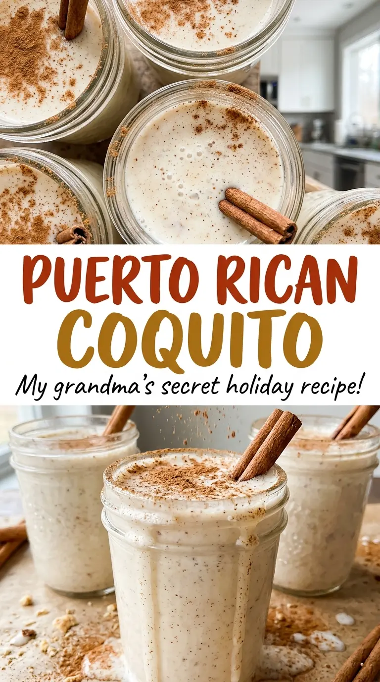 Puerto Rican Coquito smooth spiced coconut