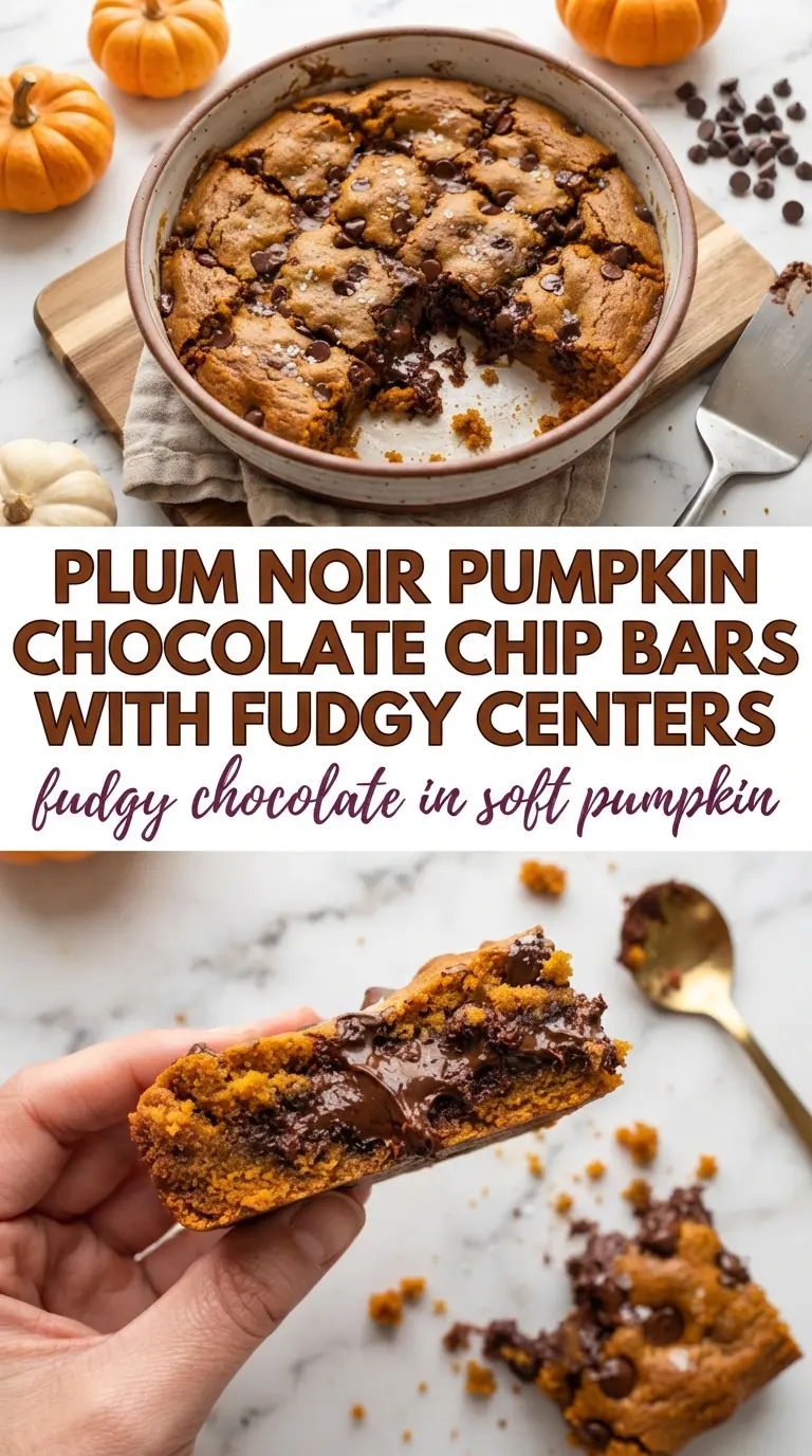 Pumpkin Chocolate Chip Bars soft fudgy chocolate