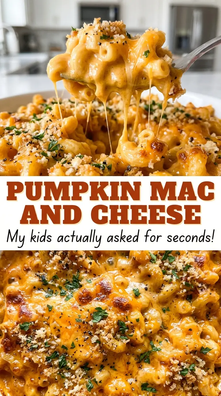 Pumpkin Mac and Cheese smooth orange sauce