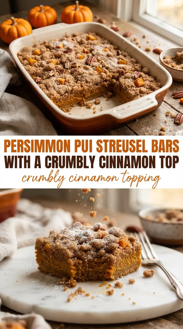 Pumpkin Streusel Bars soft crumbly cinnamon