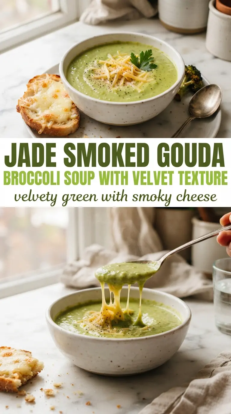 Smoked Gouda Broccoli Soup creamy smoky velvety