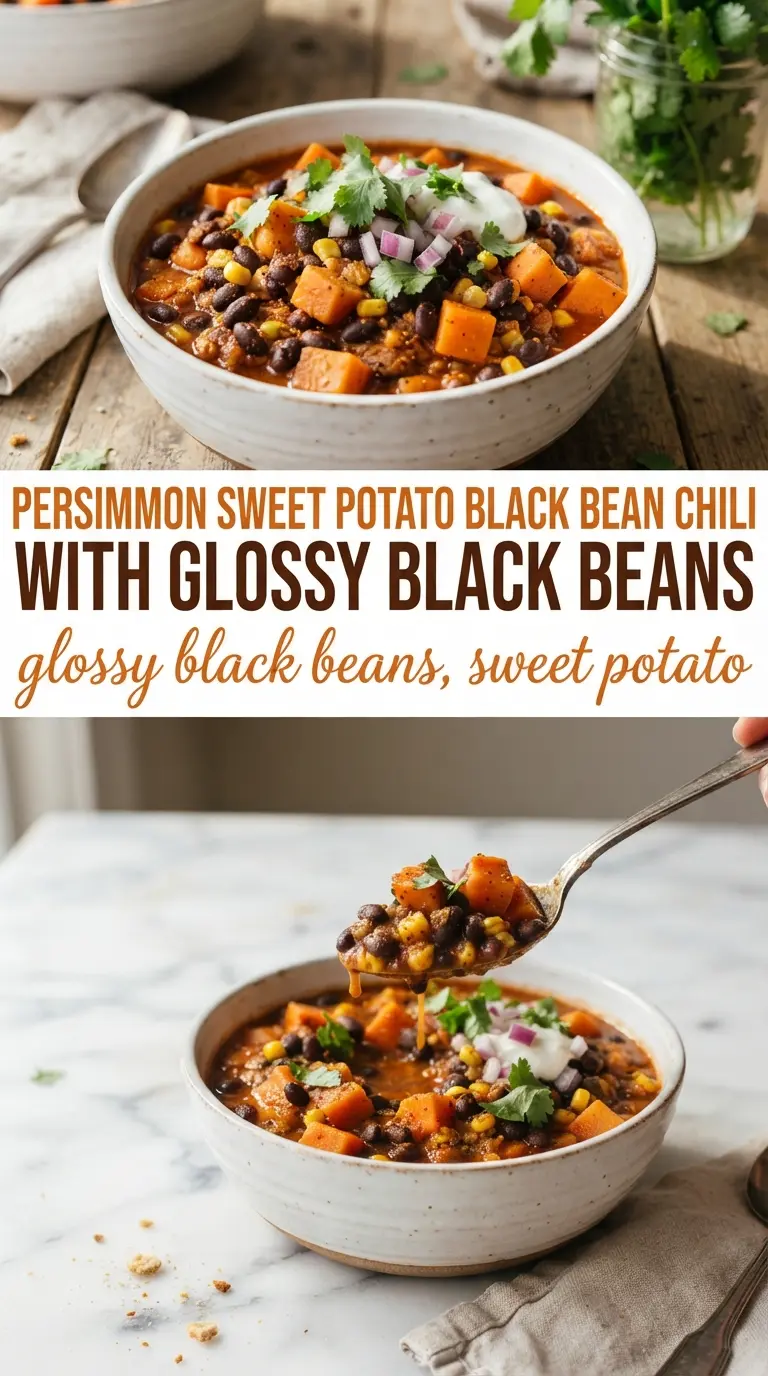 Sweet Potato Black Bean Chili smoky hearty colorful