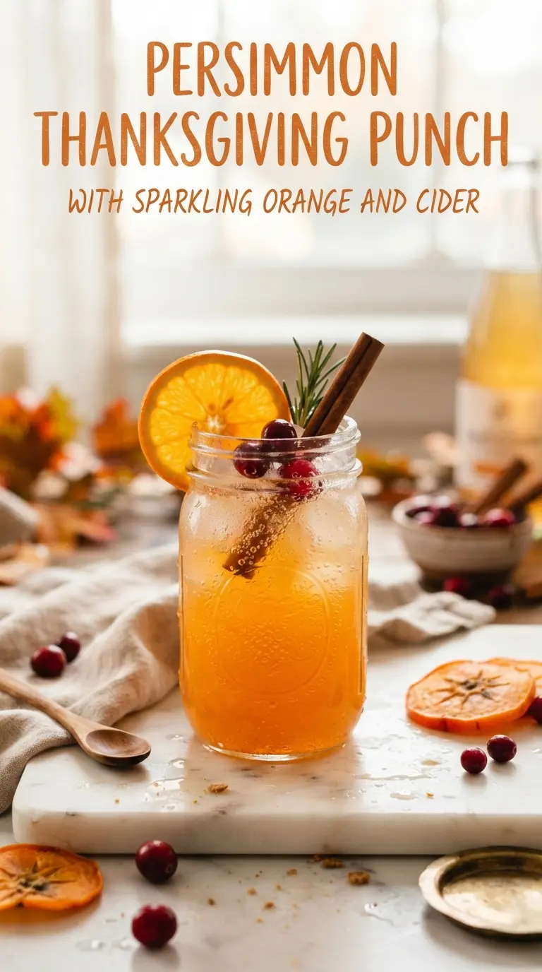 Thanksgiving Punch sparkling cider orange