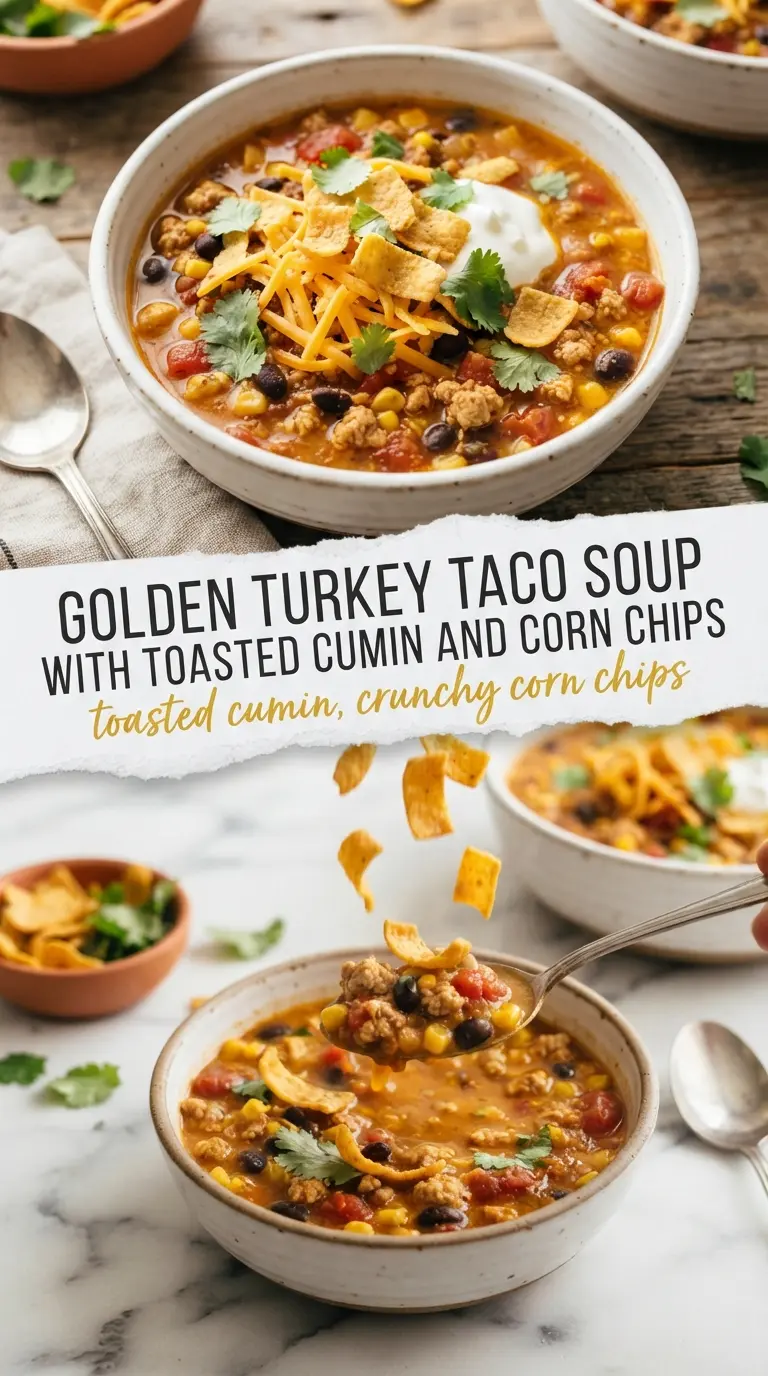 Turkey Taco Soup smoky brothy comforting
