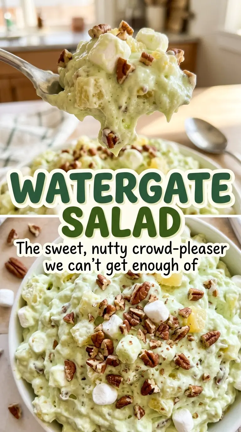 Watergate Salad fluffy marshmallow pecan